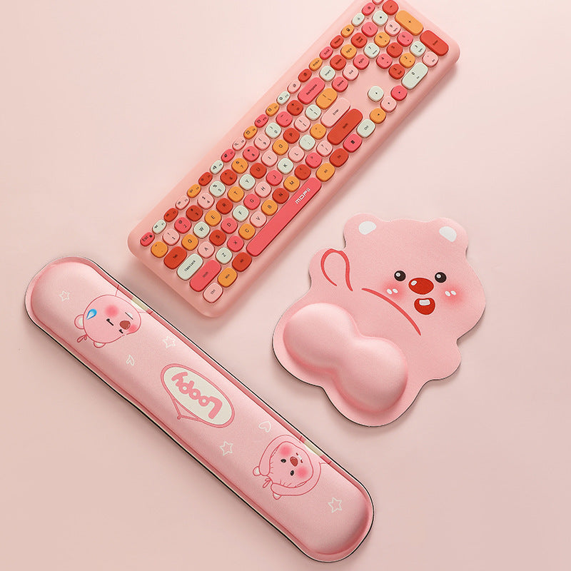 Cute Cartoon Bear-Themed Mouse Pad