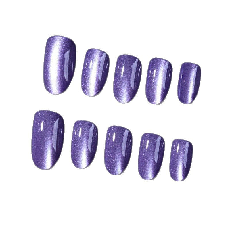 Elegant artificial nails with shimmering gradient effect Stornfield