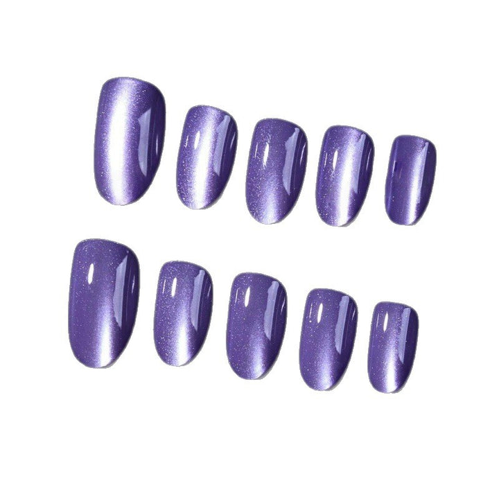 Elegant artificial nails with shimmering gradient effect Stornfield