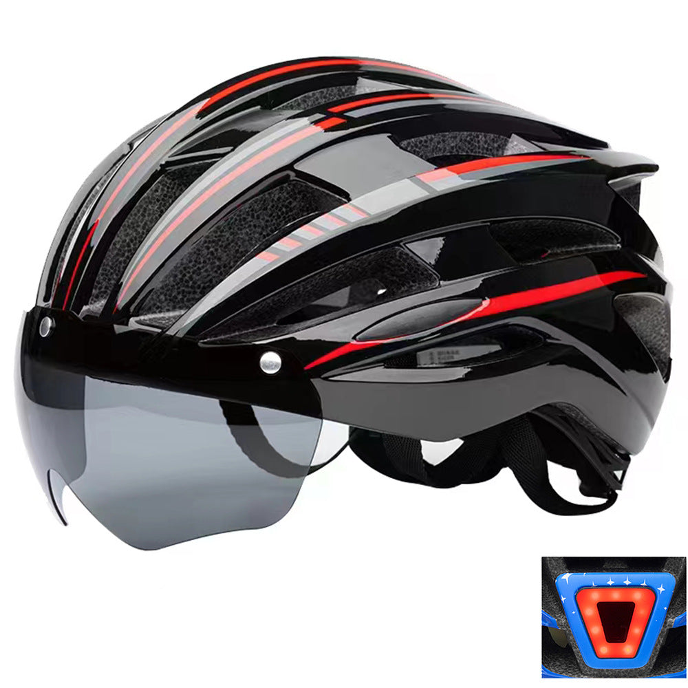 Bicycle helmet with integrated visor and innovative ventilation system Stornfield