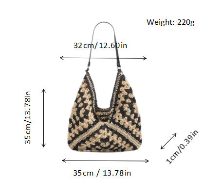 Hand-knotted shoulder bag Stornfield