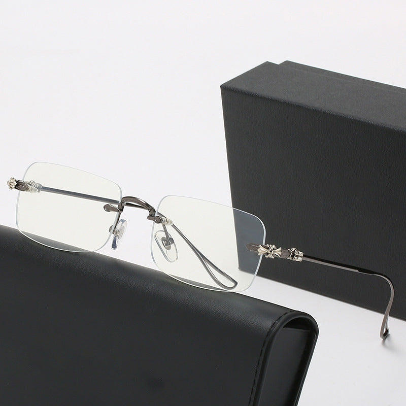 Ladies fashionable correction glasses with elegant square frame and decorated temples Stornfield