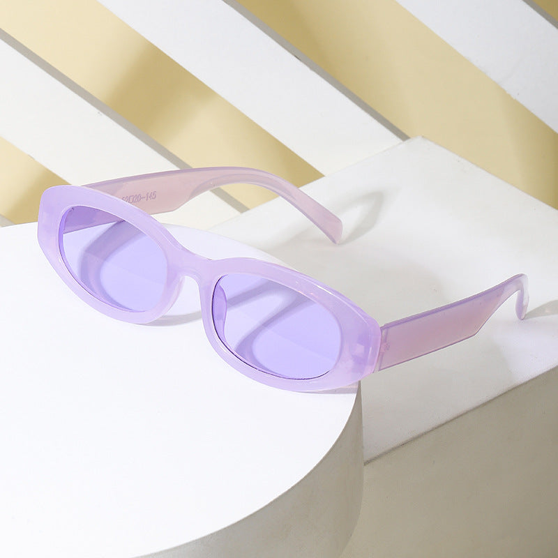 Ladies fashionable sunglasses in minimalist oval design Stornfield