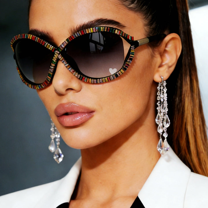 Ladies Trendy Sunglasses with Sparkling Crystal Decor Stornfield