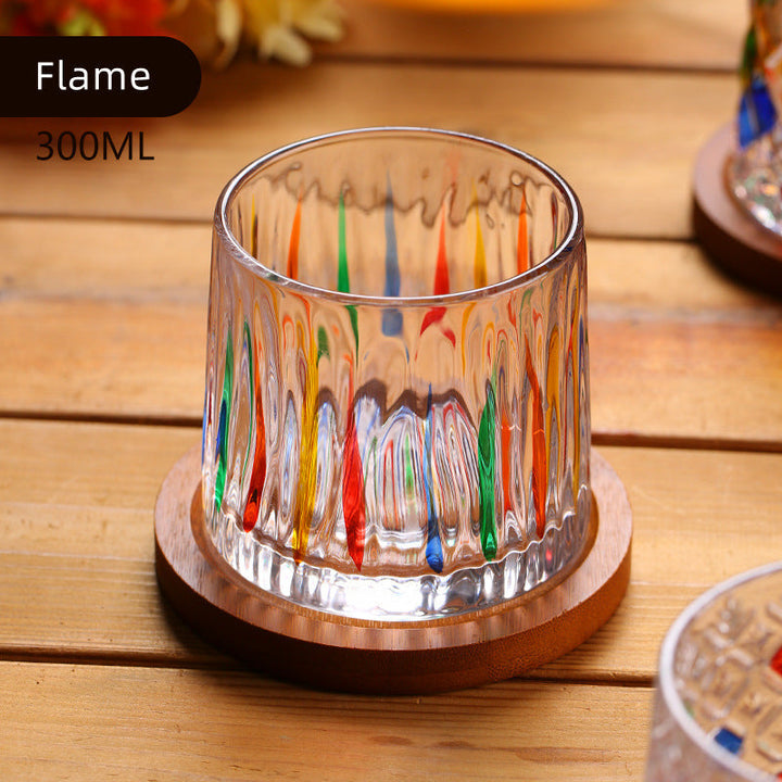 Rotating Multi Color Stained Whiskey Glass With Gift Box | Stornfield