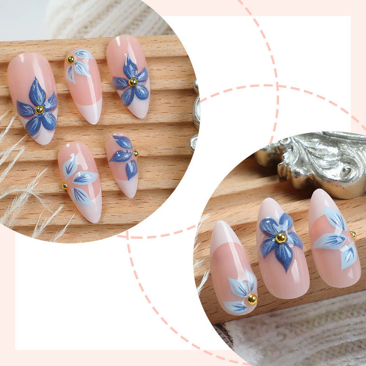 Creative nail art set with elaborate flower designs Stornfield