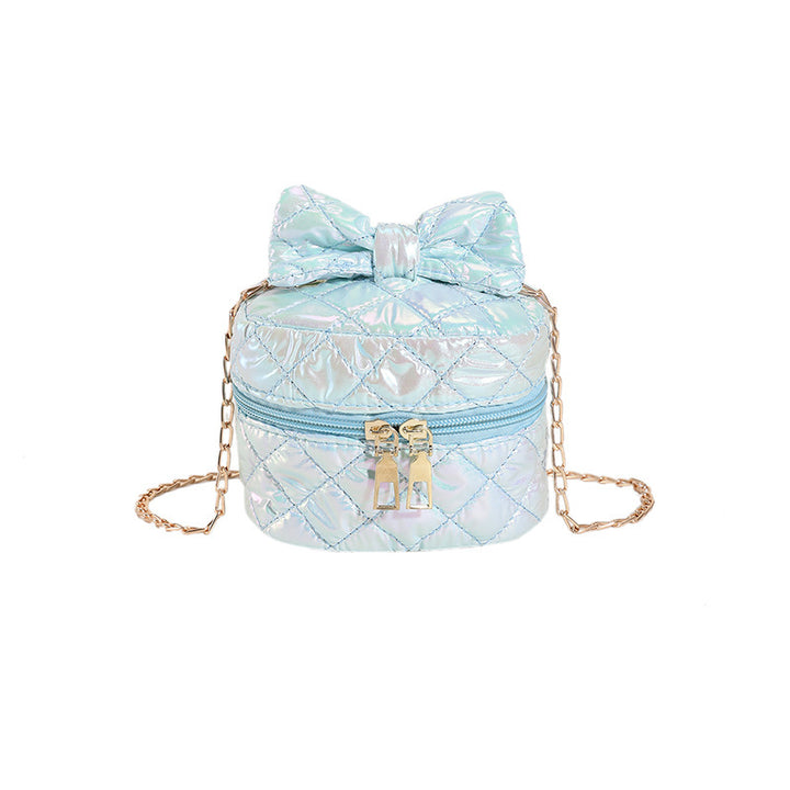 Quilted Bow Detail Mini Handbag