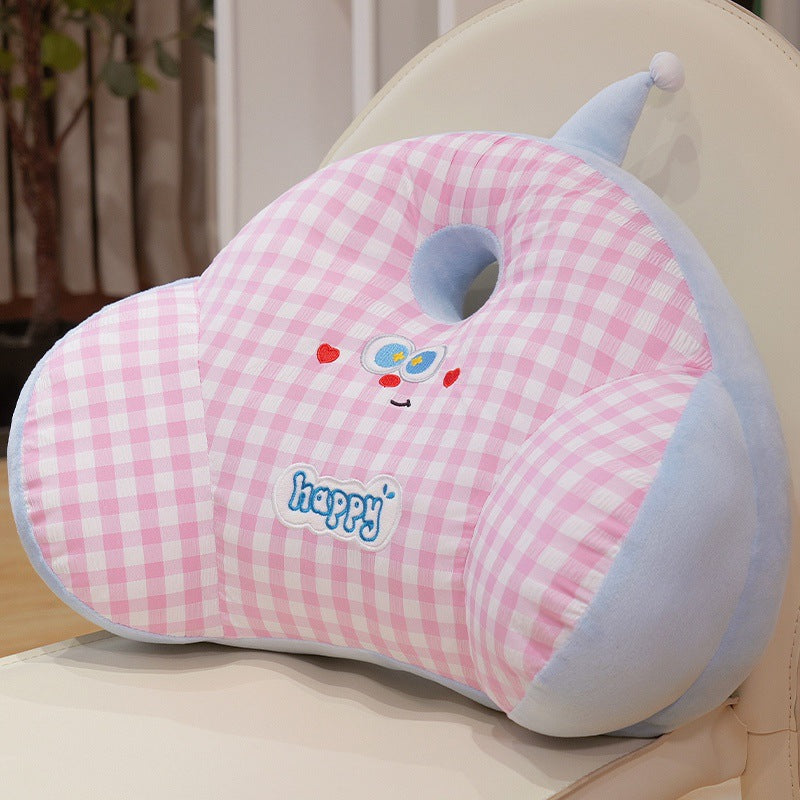 Plush back support pillow with casual design Stornfield