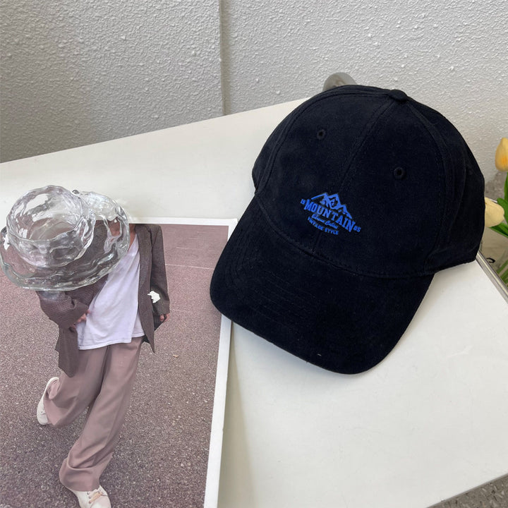 Men's Vintage-Inspired Mountain Graphic Baseball Cap Stornfield