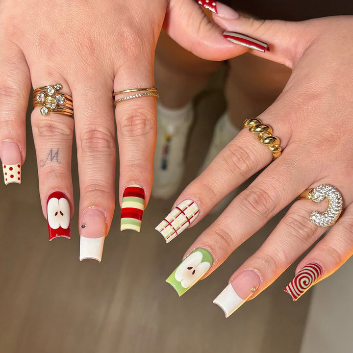 Creative Art Fake Nails with Playful Design Stornfield