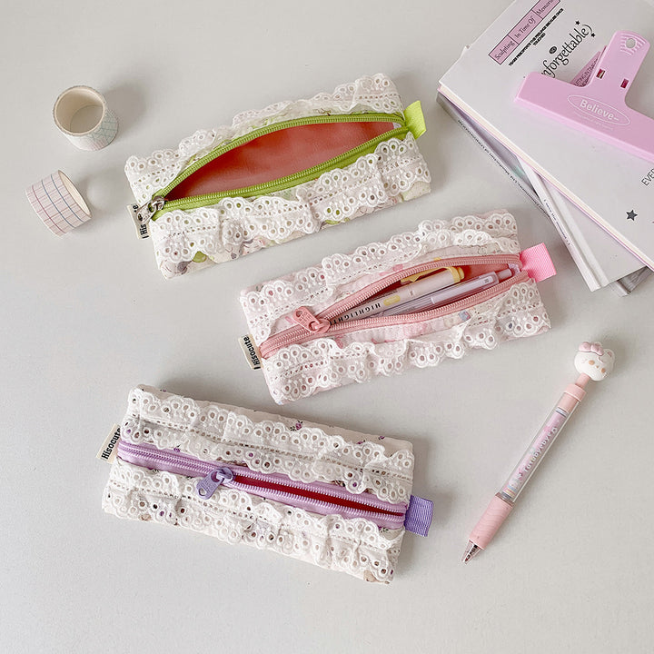 Elegant Lace Design Pencil Case Stornfield
