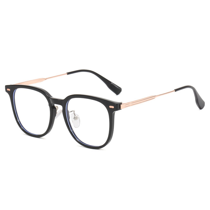 Women's clear rectangular glasses with delicate metal frame Stornfield