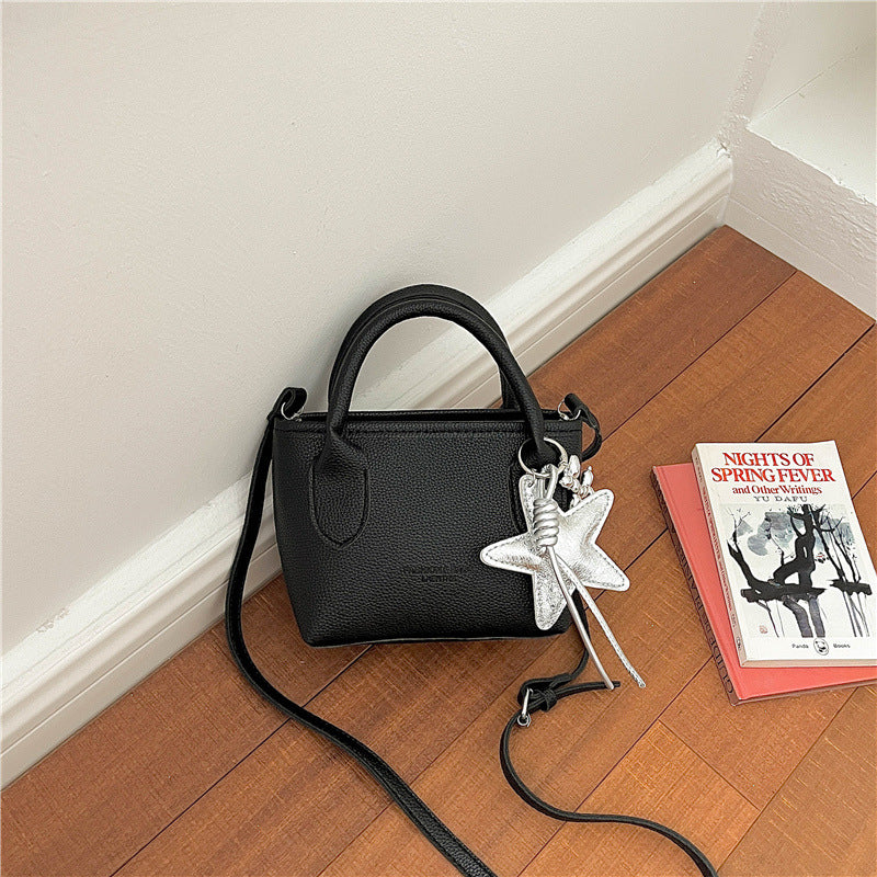 Elegant Textured Leather Handbag