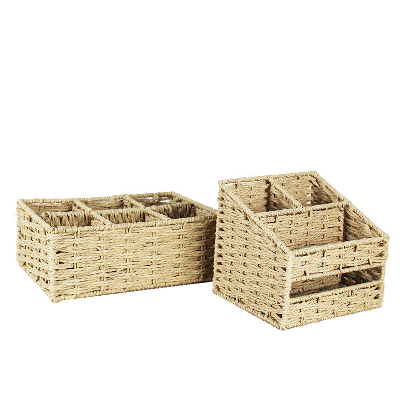Multi-Sectional Woven Storage Basket Stornfield