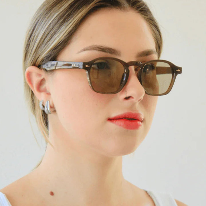 Ladies fashionable rectangular glasses with transparent frame Stornfield