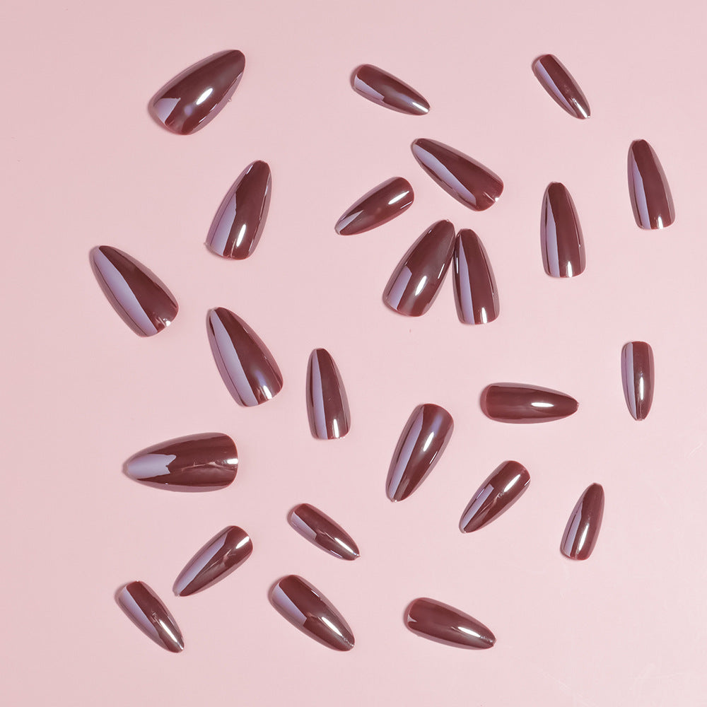 Glossy Stiletto Press-On Nail Set with Unique Design Stornfield