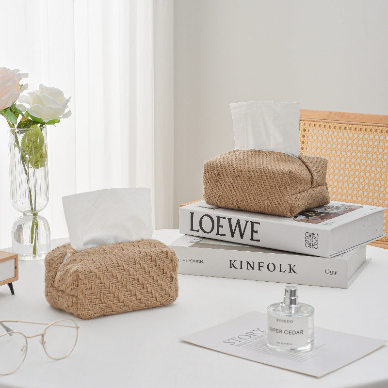 Decorative Textured Tissue Box Cover Stornfield