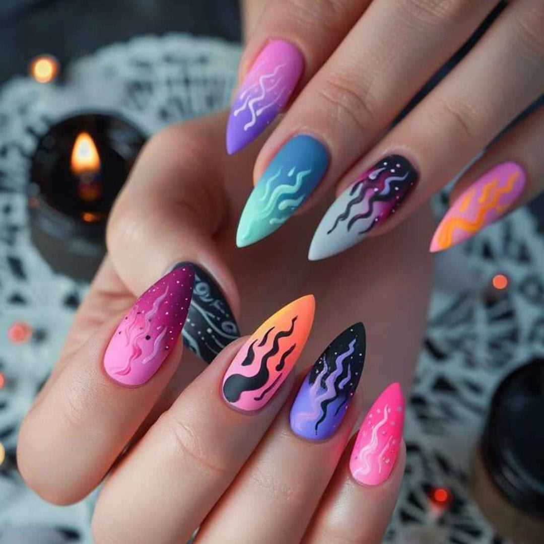 Artistic Pointed Nail Extensions