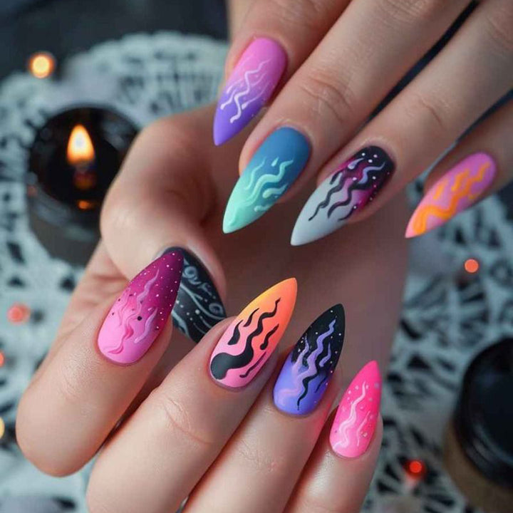 Artistic Pointed Nail Extensions