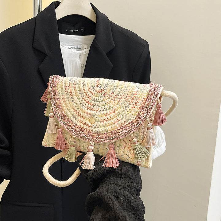 Bohemian Woven Clutch Bag Stornfield