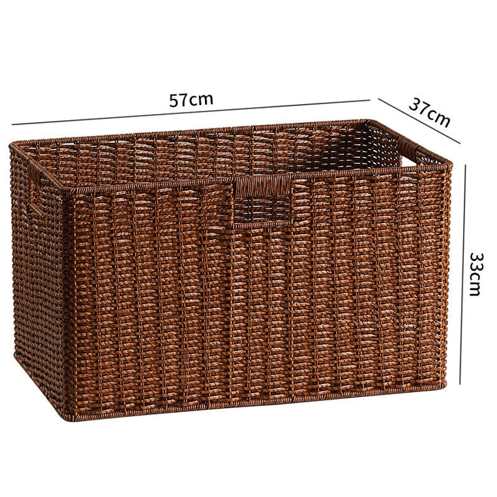 Large Woven Storage Bin with Ergonomic Cutout Handles Stornfield