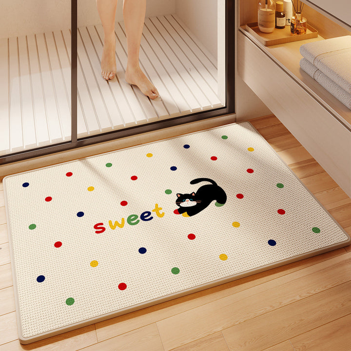 Fun-Themed Absorbent Bath Mat