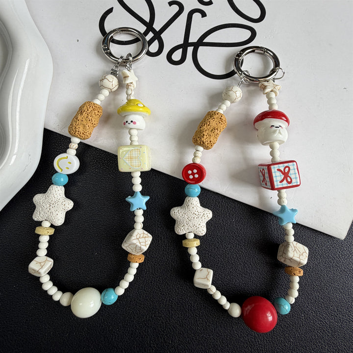 Decorative Beaded Charm Keychain Stornfield 1790135563