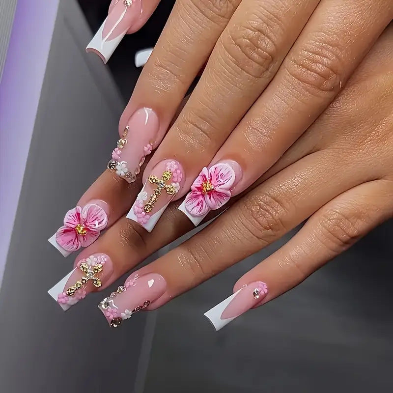 Artistic Floral Nail Art Extensions Stornfield 1787913849