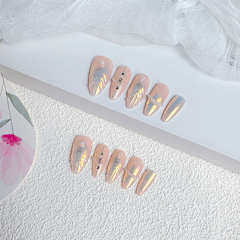 Premium French Tip Press-On Nails Stornfield