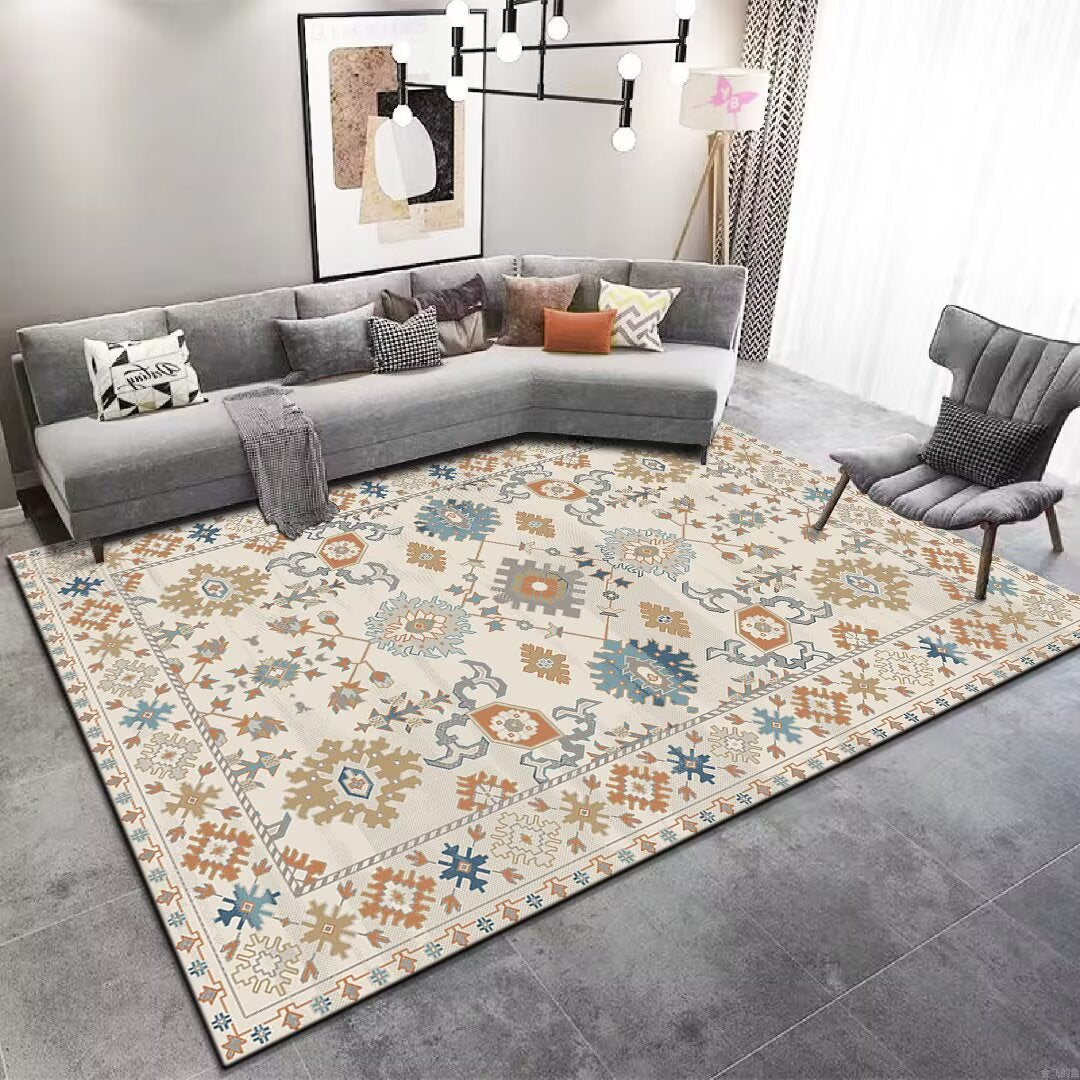 Vintage Floral Patterned Area Rug Stornfield