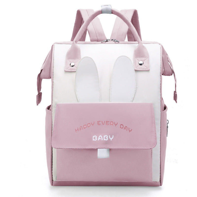 Playful Bunny-Themed Diaper Backpack Stornfield