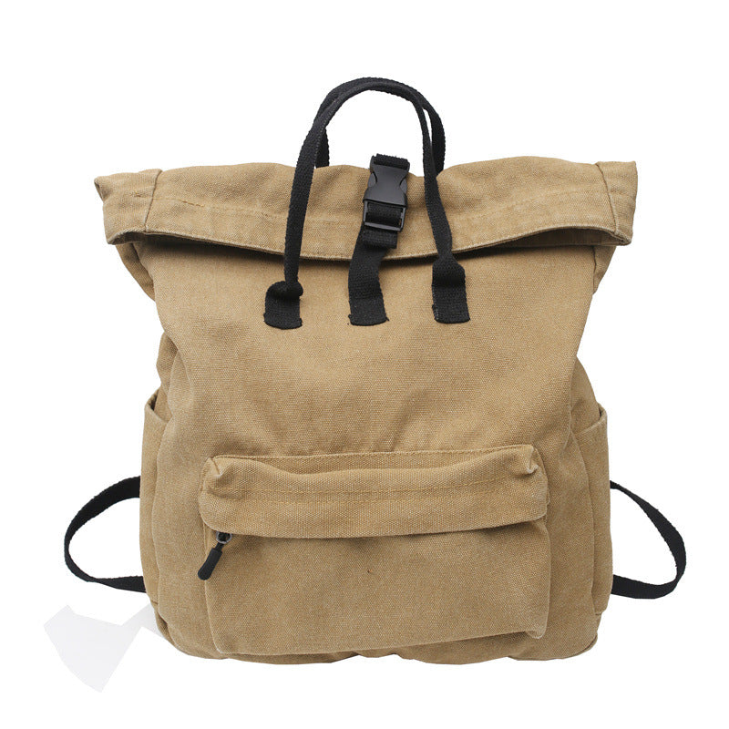 Stylish Roll-Top Canvas Backpack Stornfield