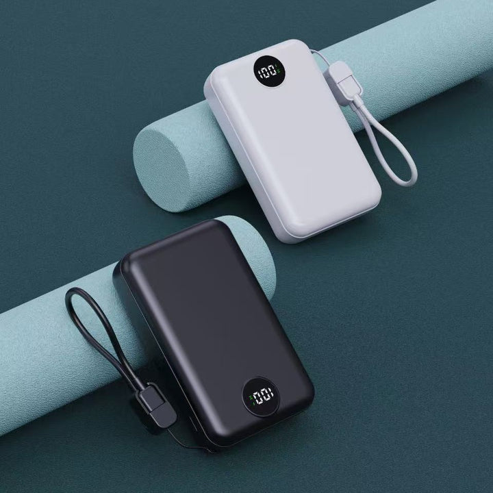 Portable power bank with integrated digital display and intelligent charging function Stornfield