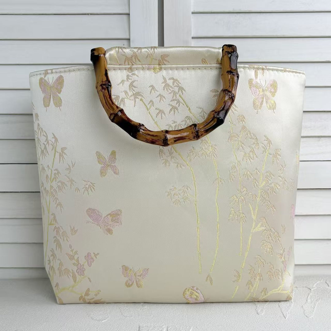 High-quality cotton tote bag with bamboo handles Stornfield