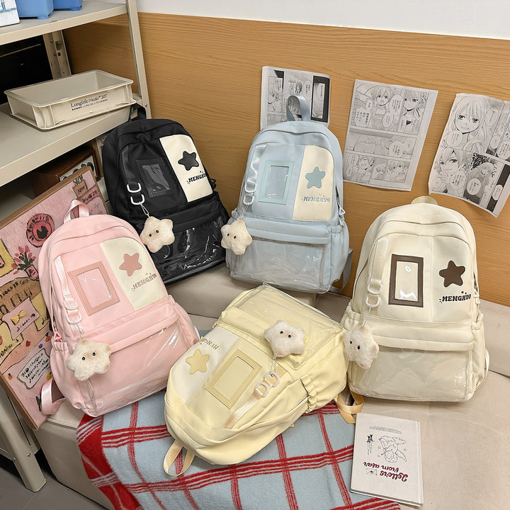 Cozy Plush Star-Embellished Backpack Stornfield
