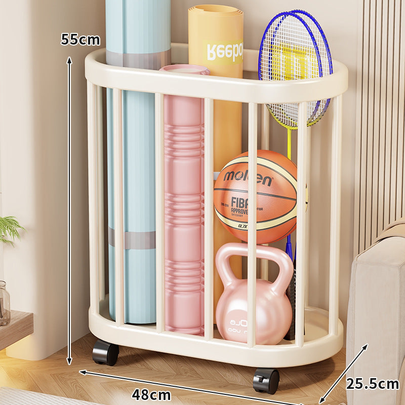 Vertical Rolling Sports Gear Organizer Rack