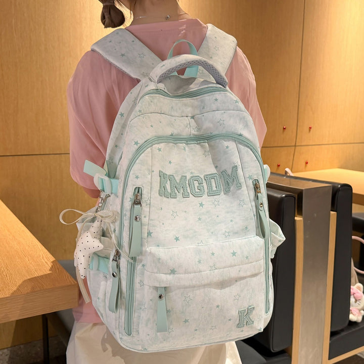 Versatile Star-Patterned School Backpack Stornfield
