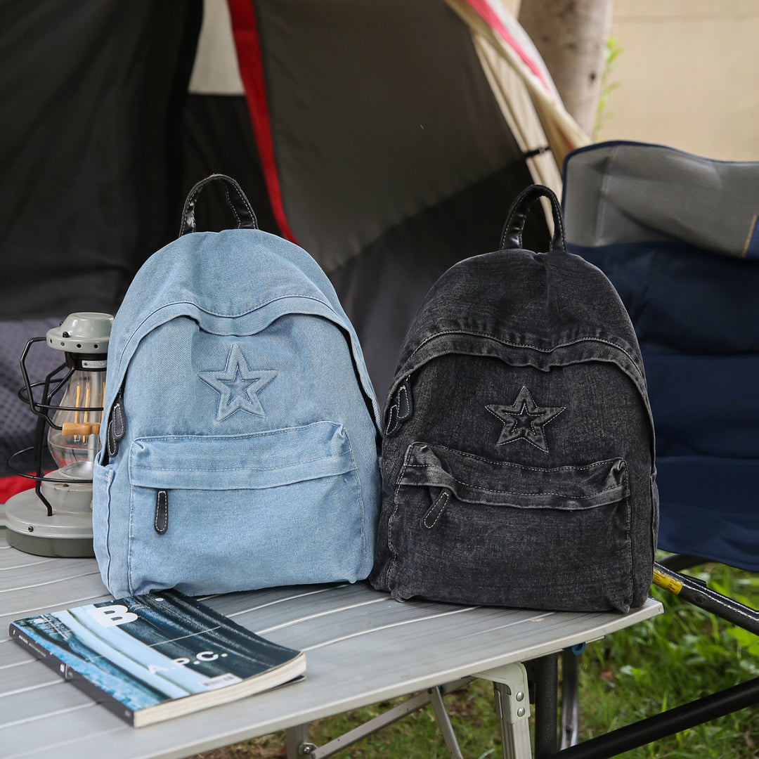 Star-Embellished Casual Backpack Stornfield