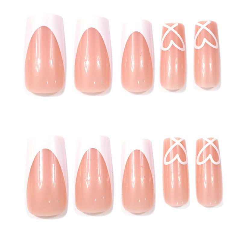 Fashionable French Tip Nail Extensions Stornfield