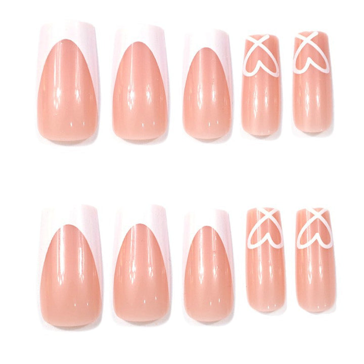 Fashionable French Tip Nail Extensions Stornfield