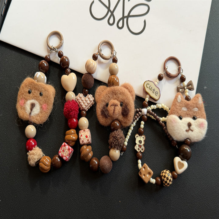 Whimsical Bear-Themed Charm Keychain Stornfield