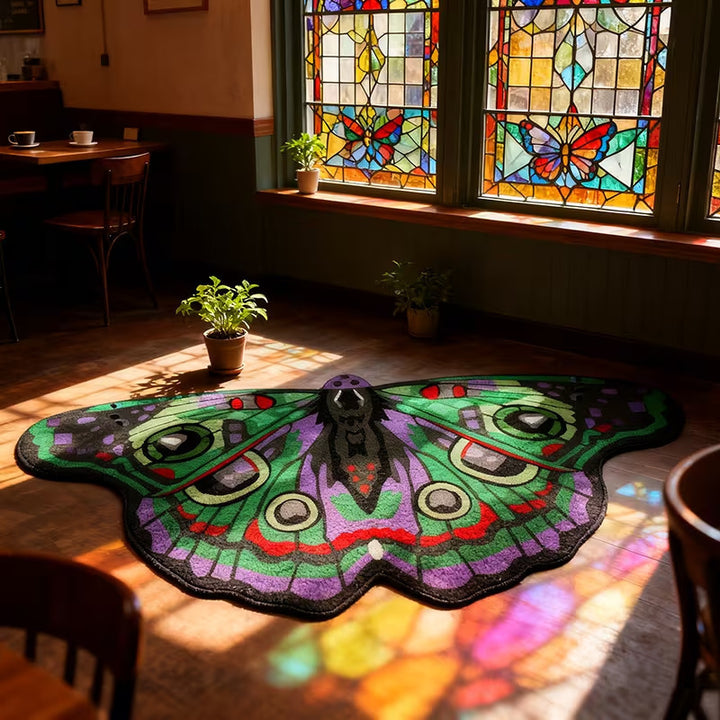Artistic Butterfly Shaped Area Rug