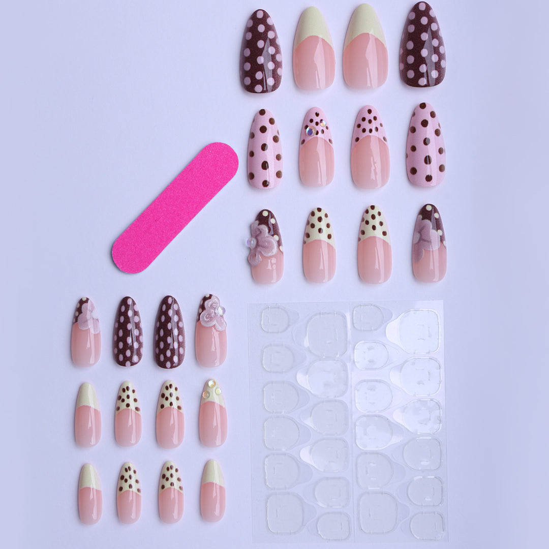 Creative Floral 3D Press-On Nails Stornfield