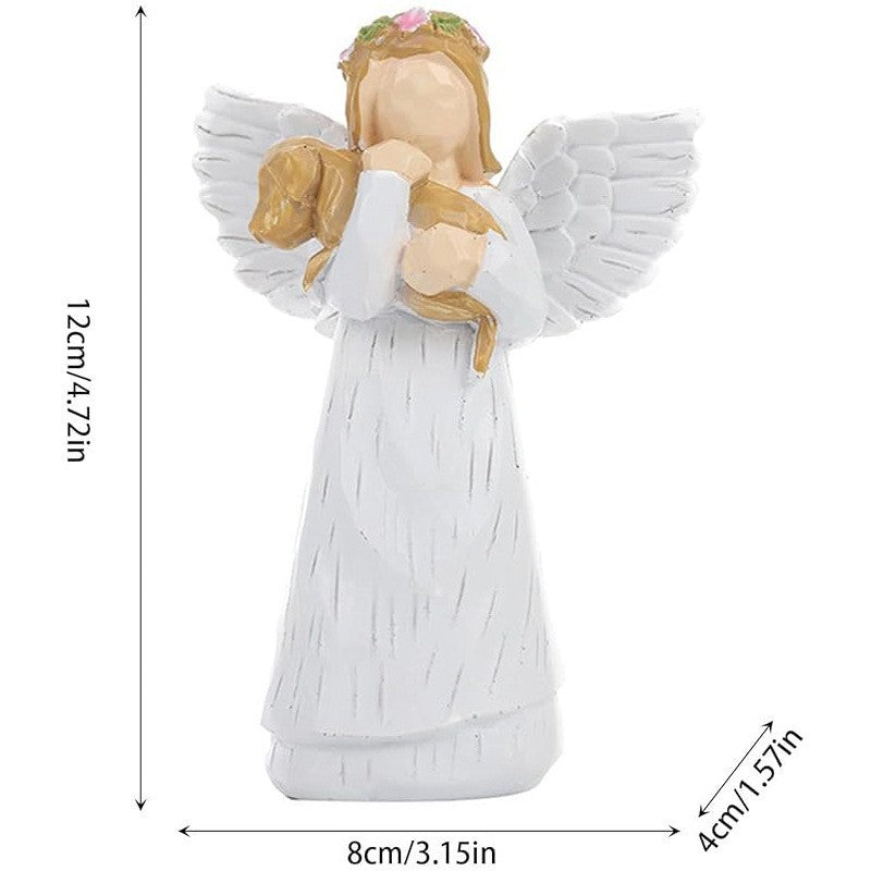 Decorative Angel Figurine with Heart Stornfield