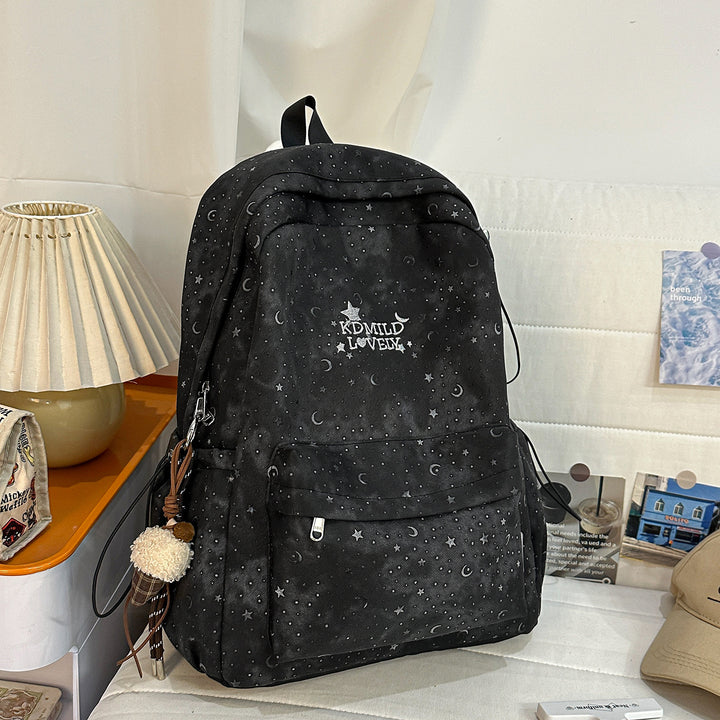 Stylish Starry-Print Backpack Stornfield