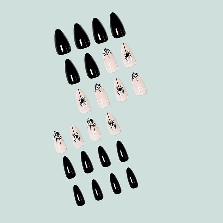 Artistic nail art with spider motif Stornfield