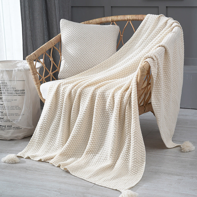 Ladies Elegant Waffle Structure Blanket Stornfield