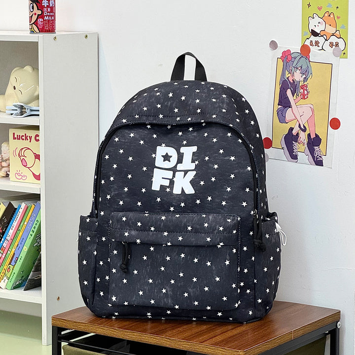 Star Print Casual Backpack Stornfield