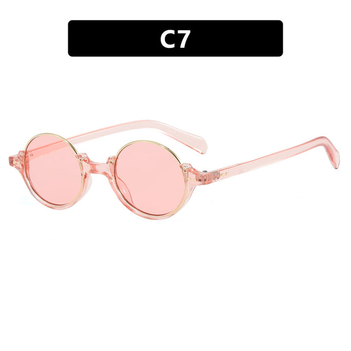Women's round sunglasses with elegant plastic frame Stornfield