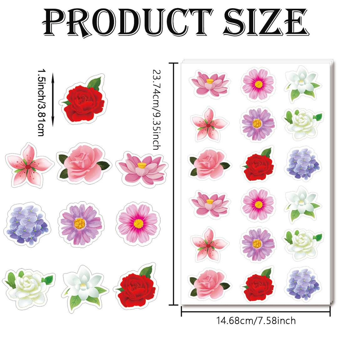 Floral-Themed Sticker Set Stornfield